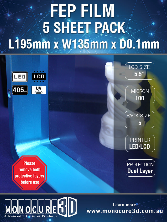 FEP FILM 100 Micron (5 Sheet Pack)