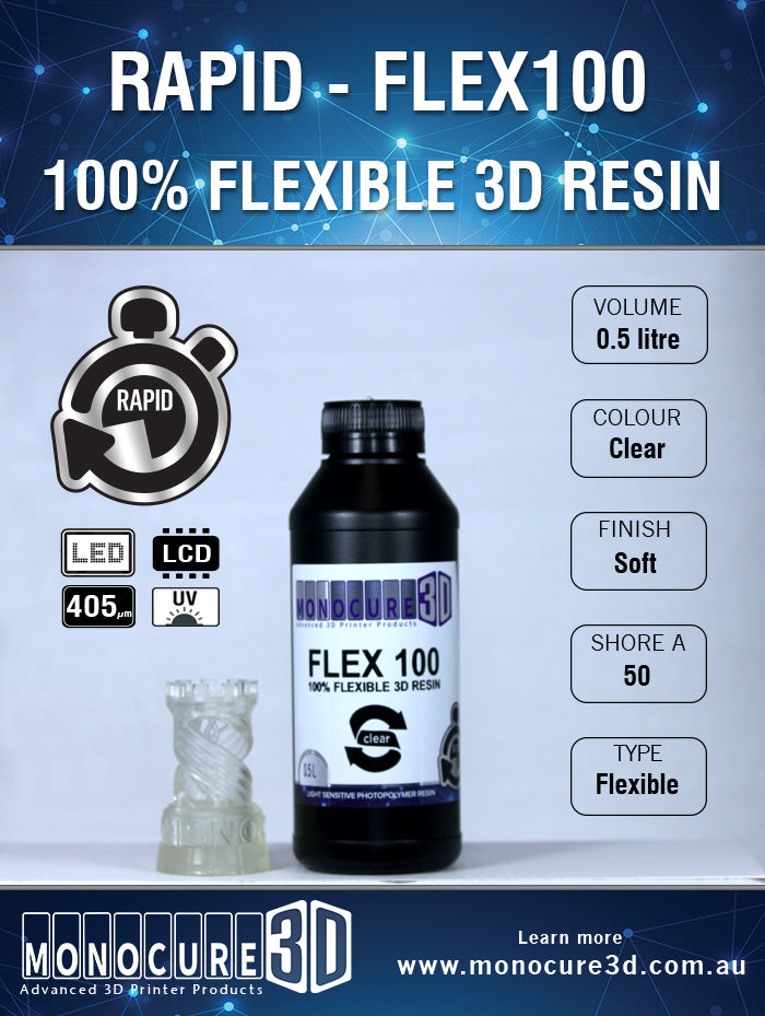 Monocure Rapid FLEX100™ 3D Resin
